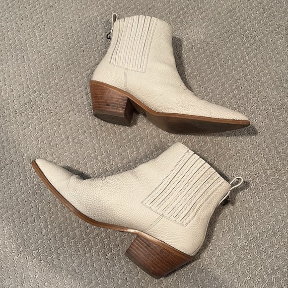 Coach Melody Western Cowboy Boots Ivory White | size 38.5 US - Picture 11 of 14